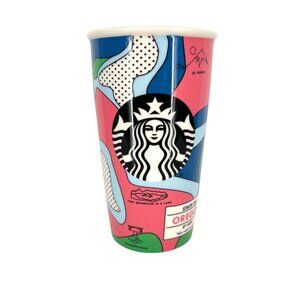 Starbucks Oregon Misprint Rare 2016 Collector Ceramic Travel Tumbler 12oz